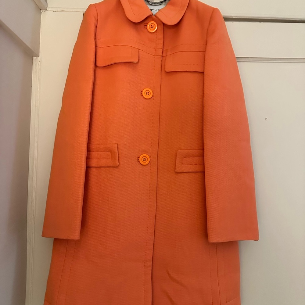 See By Chloe Vibrant Orange Trench Coat